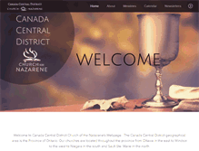 Tablet Screenshot of centralnazarene.ca